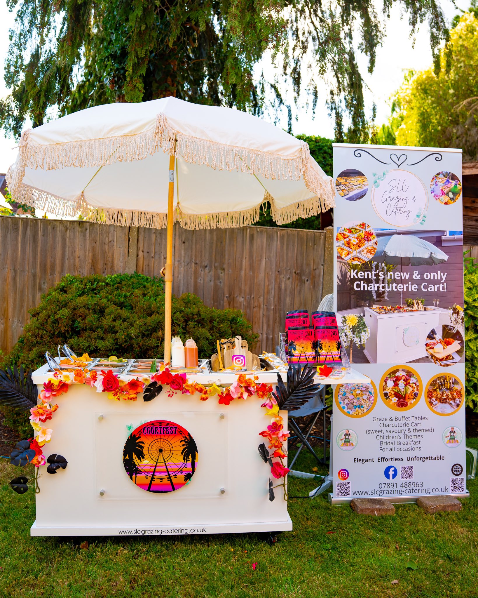 Themed charcuterie cart in Kent